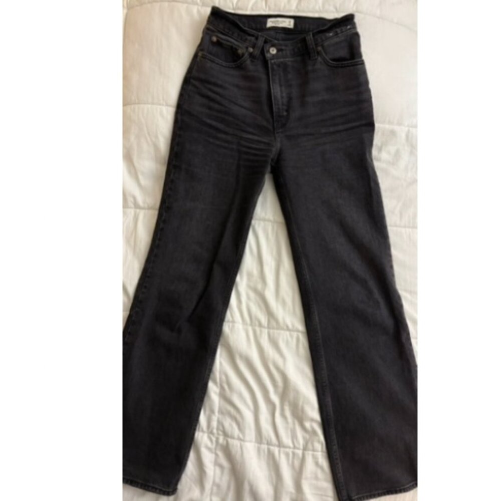 Cruve Love Abercrombie Crossover Waist Black Jeans